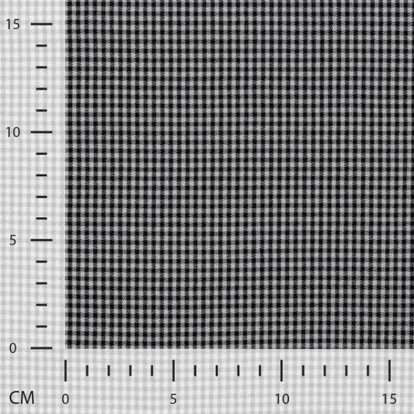 Polyester-Webware Karo in Schwarz/Weiß, Meterware im Detail